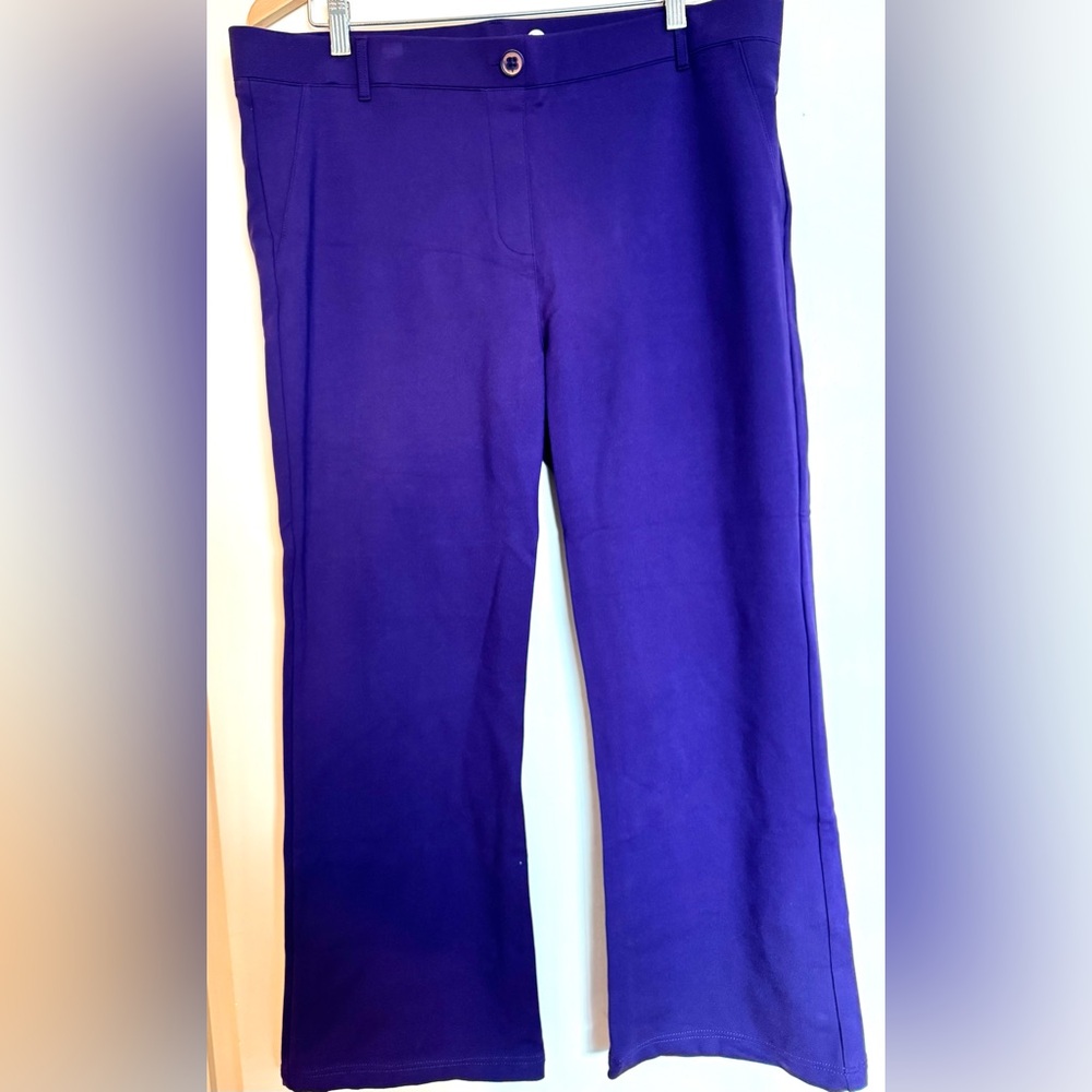 Betabrand Dress Pant Yoga Pant in Vibrant Purple , XXL (short)